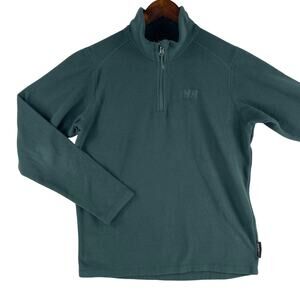 Helly Hansen Mens Daybreaker 1/2 Zip Fleece Pullover Small Dark Green Polartec